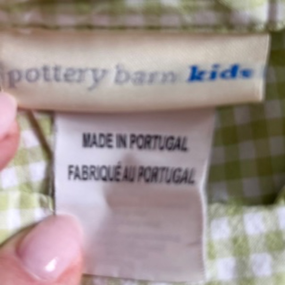 Pottery Barn Kids Gingham Twin Sheet Set - Picture 3 of 3